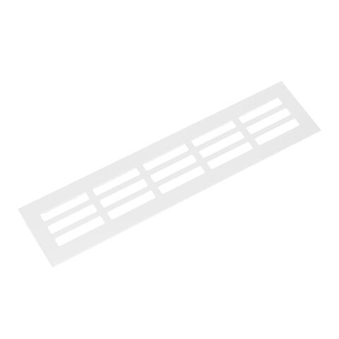 Hliníková větrací mřížka, 60x250 mm, bílá