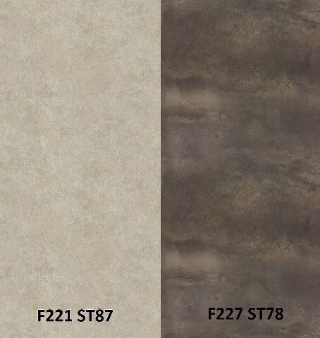 Zádový panel (zástěna) Egger F221 ST87 Keramika Tessina krémová/ F227 ST78 Titanit šedý, 4100x6400x9,2