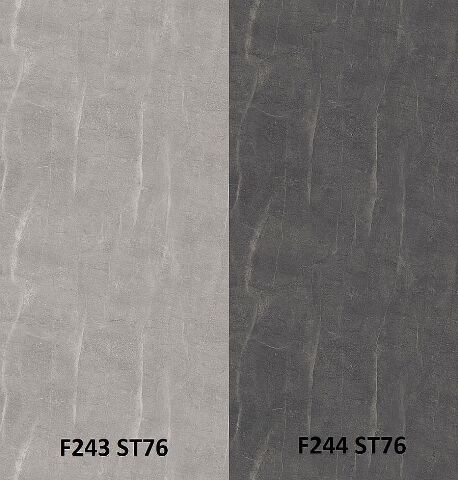 Zádový panel (zástěna) Egger F243 ST76 Mramor Candela světle šedý / F244 ST76 Mramor Candela antracitový, 4100x6400x9,2