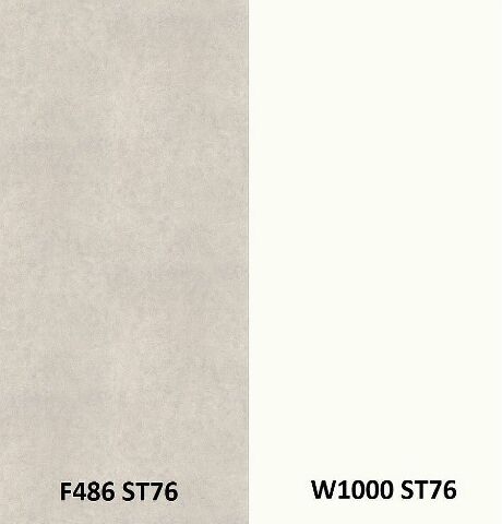 Zádový panel (zástěna) Egger F486 ST76 Sparkle Grain bílý / W1000 ST76 Premiově bílá, 4100x640x9,2