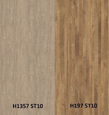 Zádový panel (zástěna) Egger H1357 ST10 Dub Spree šedobéžový/ H197 ST10 Dřevo Vintage přírodní, 4100x640x9,2