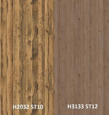 Zádový panel (zástěna) Egger H2032 ST10 Dub Hunton světlý/ H3133 ST12 Dub Davos lanýžověhnědý, 4100x640x9,2