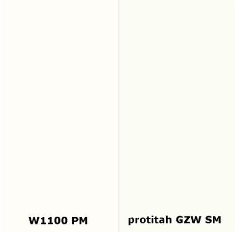 Zádový panel (zástěna) Egger W1100 PM Alpská bílá / Protitahový průhledný papír SM, 4100x640x9,2