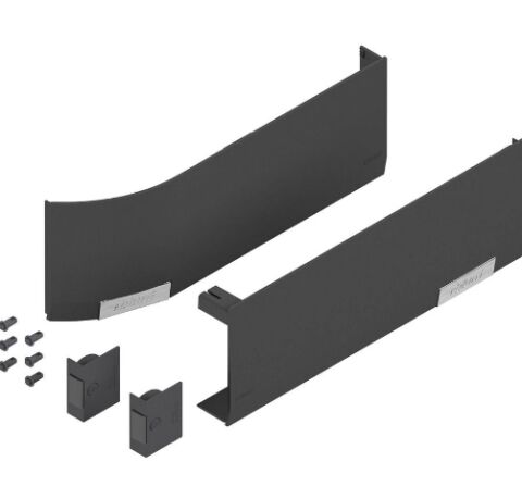 Výklop AVENTOS TOP HF, HL, HS sada krytek - tmavě šedá