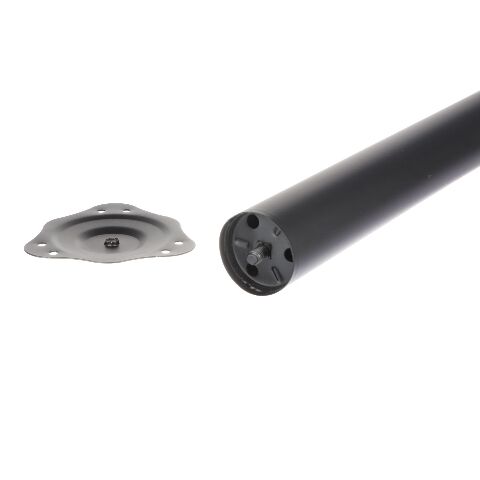 Stolová noha, plotnička, D60/H710 mm, černá matná