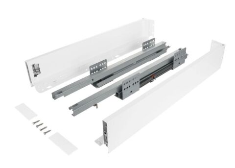 Výsuv ND60 (18mm) s dvojitou bočnicí, 84/450 mm, bílá