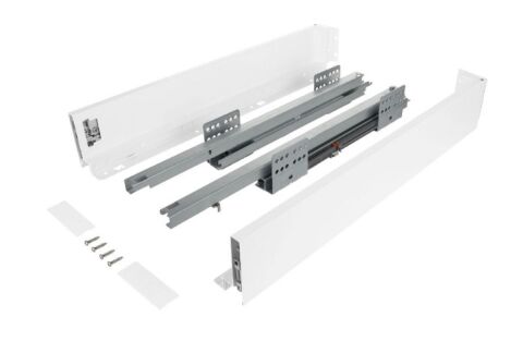 Výsuv ND60 (18mm) s dvojitou bočnicí, 84/500 mm, bílá