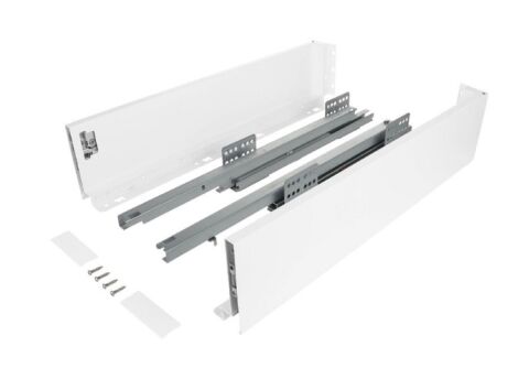 Výsuv ND60 (18mm) s dvojitou bočnicí, 116/450 mm, bílá