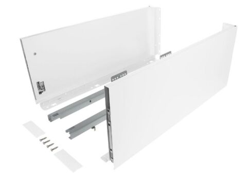 Výsuv ND60 (18mm) s dvojitou bočnicí, 199/450 mm, bílá