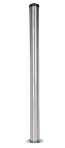 Stolová noha s kruhovým adaptérem, D60/H820 mm, imitace nerezové