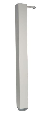 Stolová noha, čtvercová, 60x60/H710 mm, eloxovaný hliník
