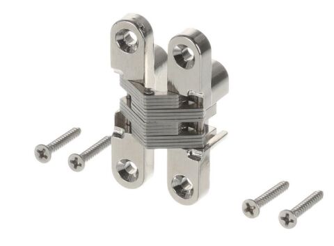 Stolový závěs skrytý 12,x60,7 mm, 180°, chrom satén