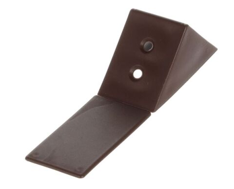 Úhelník (růžek) plastový velký, hnědý