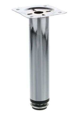 Noha nábytková kulatá, H150/D30, chrom