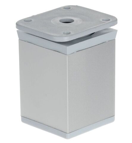 Noha nábytková hranatá, H60/D40x40, eloxovaný hliník