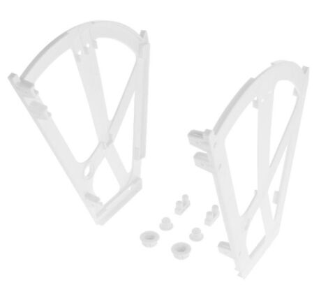 Výklopný botník, 2 police, bílá