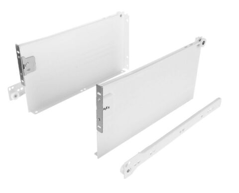 Kolečkový výsuv s bočnicí, 150/300 mm, bílá