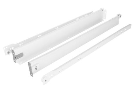 Kolečkový výsuv s bočnicí, 54/500 mm, bílá