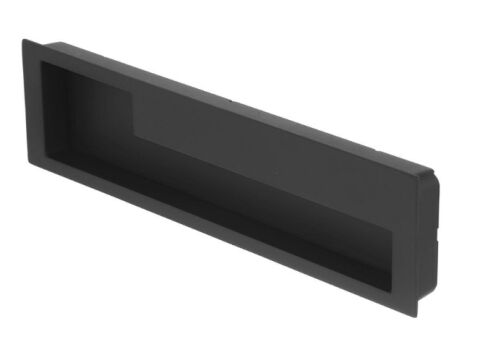 Úchytka XZ09 zápustná, pravá, 192 mm, matná černá