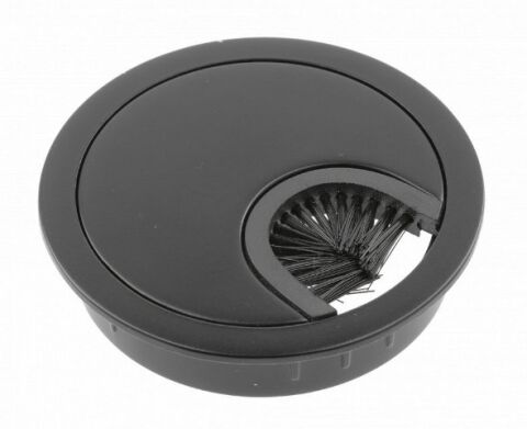 Průchodka kabelová kovová pr. 60mm, černá