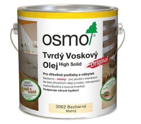 OSMO 3062 tvrdý voskový olej - mat, 2,5l