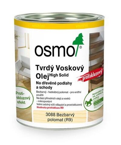 OSMO 3088 tvrdý voskový olej - protiskluzový, 0,75l
