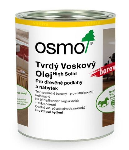 OSMO 3040 tvrdý voskový olej - bílý, 0,75l