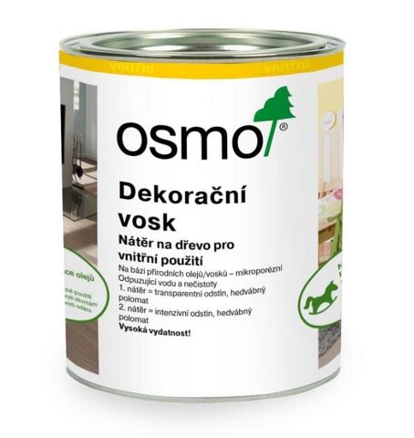 OSMO 3164 dekorační vosk - dub, 0,75l