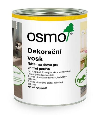 OSMO 3166 dekorační vosk - ořech, 0,75l