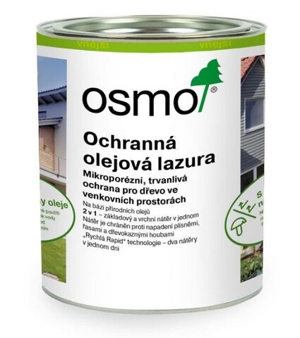 OSMO 900 Ochranná olejová lazura - bílá (900), 0,75l