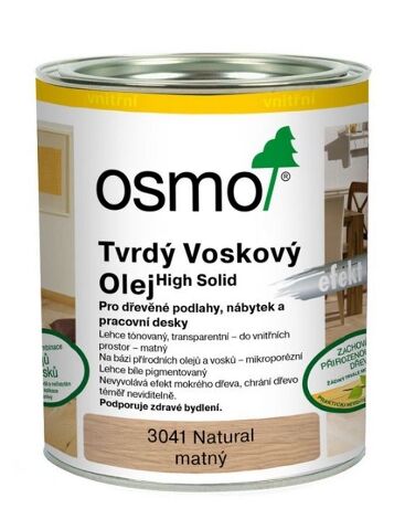 OSMO 3041 tvrdý voskový olej - natural, 2,5l
