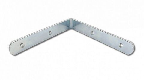 Úhelník 125x125x19 mm, T2, bílý zinek