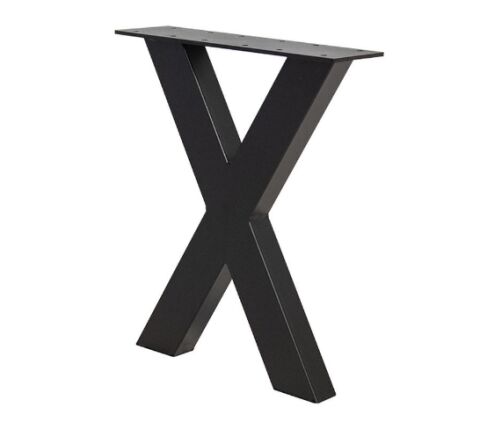 Stolová podnož Lavička X - 425x345 mm - černá - pár