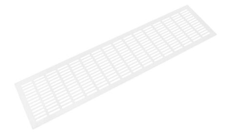 Hliníková větrací mřížka, 150x600 mm, bílá