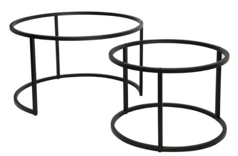 Stolová podnož Ela sada 2ks: 800x470 + 600x410 mm - černá - PÁR