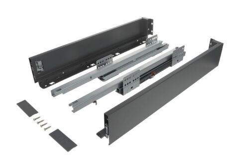 Výsuv ND60 (18mm) s dvojitou bočnicí, 84/350 mm, šedá