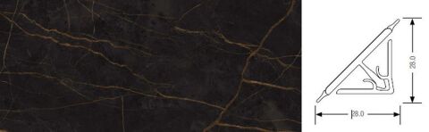 Těsnící lišta Kronospan K698 PN (Nero Bronzo) 4,2m