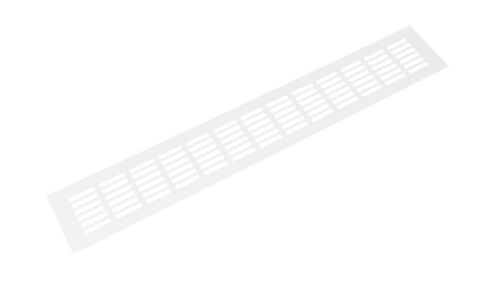 Hliníková větrací mřížka, 80x500 mm, bílá