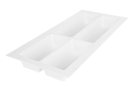 Příborník do zásuvky 30 (222x474 mm), Grained, bílá