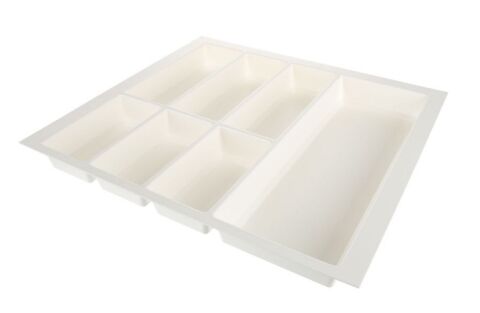 Příborník do zásuvky 90 (822x474 mm), Grained, bílá