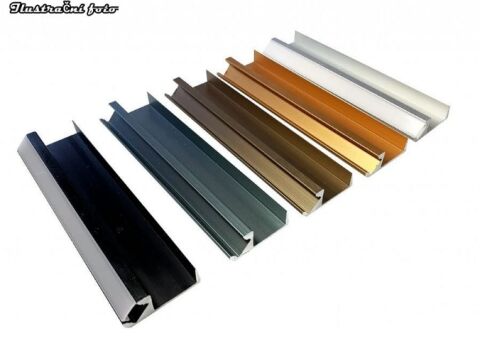 LED profil Shelf - narážecí 18mm, 1m, bílá + opal difuzor, šířka led. 9 mm