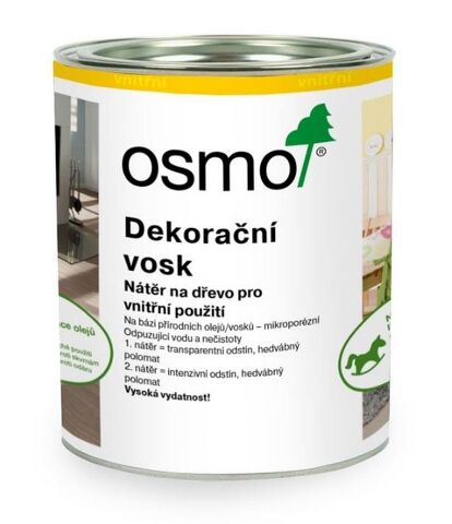 OSMO 3181 Dekorační vosk intenzivní Křemen 0,75 l