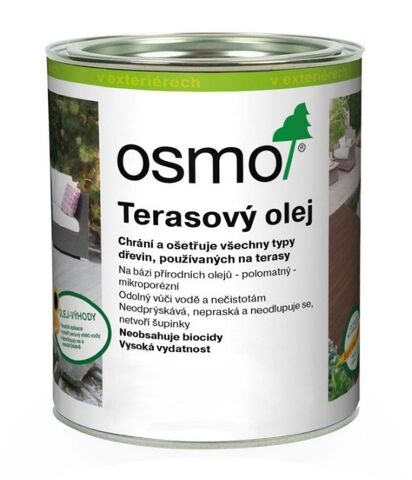 OSMO 010 terasový olej - Thermo, 0,75l