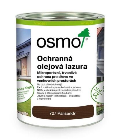 OSMO 727 Ochranná olejová lazura - Palisandr 0,75l