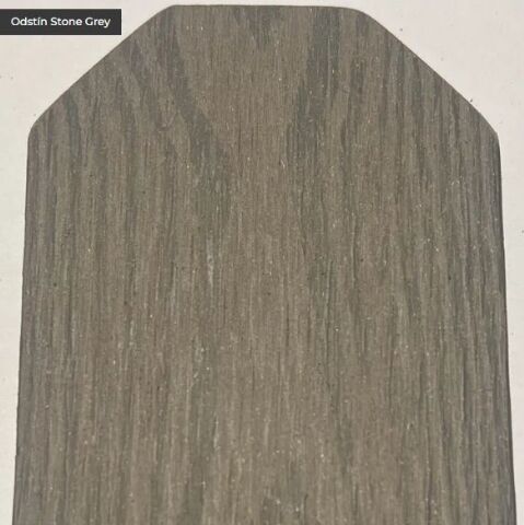 WPC plotový profil  s tříhrannou hlavou/Stone Grey 90x13mm