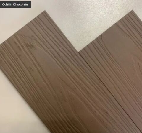 WPC plotový profil  s rovnou hranou/Chocolate 150x12mm