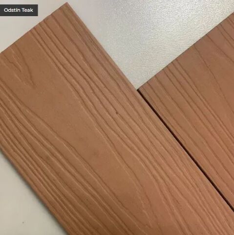 WPC plotový profil  s rovnou hranou/Teak 150x12mm