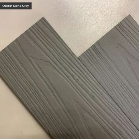 WPC plotový profil  s rovnou hranou/Stone Grey 150x12mm