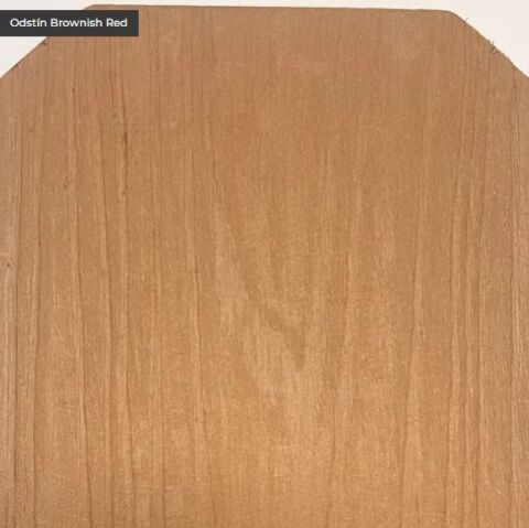 WPC plotový profil s tříhrannou hlavou/Brownisch Red 150x12mm