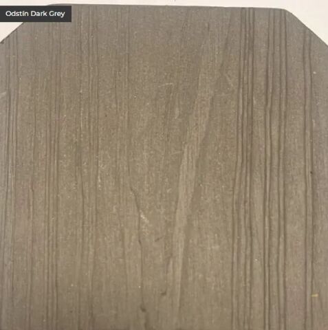 WPC plotový profil s tříhrannou hlavou/Dark Grey 150x12mm